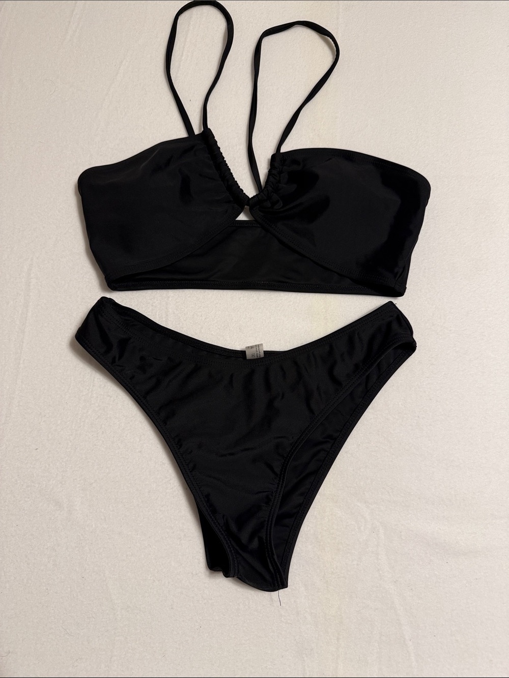 Black Women's Two-Piece Bikini Swim Set-s26